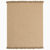 Natural hand braided tassels jute rug